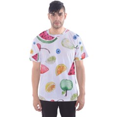 Fruit Summer Vitamin Watercolor Men s Sport Mesh Tee