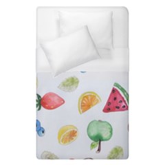 Fruit Summer Vitamin Watercolor Duvet Cover (Single Size)