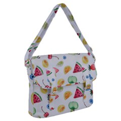 Fruit Summer Vitamin Watercolor Buckle Messenger Bag