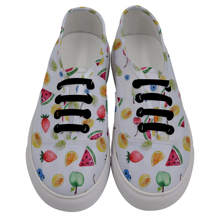 Fruit Summer Vitamin Watercolor Men s Classic Low Top Sneakers