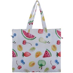 Fruit Summer Vitamin Watercolor Canvas Travel Bag