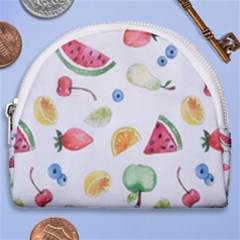 Fruit Summer Vitamin Watercolor Horseshoe Style Canvas Pouch