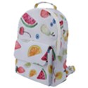 Fruit Summer Vitamin Watercolor Flap Pocket Backpack (Small) View1