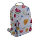 Fruit Summer Vitamin Watercolor Flap Pocket Backpack (Small) View2