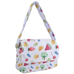 Fruit Summer Vitamin Watercolor Courier Bag