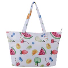 Fruit Summer Vitamin Watercolor Full Print Shoulder Bag