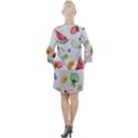 Fruit Summer Vitamin Watercolor Open Neck Shift Dress View2