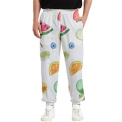 Fruit Summer Vitamin Watercolor Men s Elastic Waist Pants