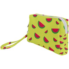 Watermelon Pattern Wallpaper Wristlet Pouch Bag (small) by Wegoenart