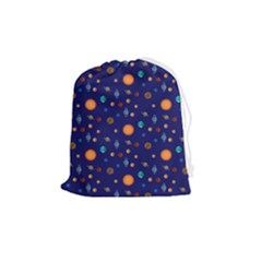 Space Sun Mercury Venus Earth Planet Galaxy Drawstring Pouch (medium) by Wegoenart