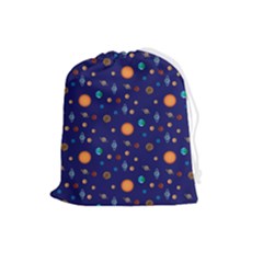 Space Sun Mercury Venus Earth Planet Galaxy Drawstring Pouch (large) by Wegoenart