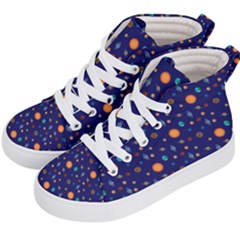 Space Sun Mercury Venus Earth Planet Galaxy Kids  Hi-top Skate Sneakers by Wegoenart