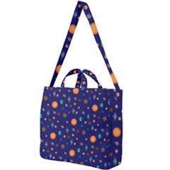 Space Sun Mercury Venus Earth Planet Galaxy Square Shoulder Tote Bag by Wegoenart