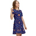 Space Sun Mercury Venus Earth Planet Galaxy Kids  Puff Sleeved Dress View2