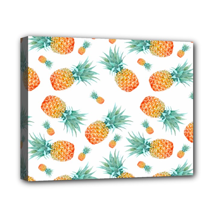 Pineapple Background Pattern Fruit Canvas 10  x 8  (Stretched)