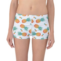 Pineapple Background Pattern Fruit Boyleg Bikini Bottoms by Wegoenart