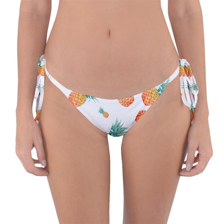 Pineapple Background Pattern Fruit Reversible Bikini Bottom