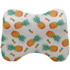 Pineapple Background Pattern Fruit Head Support Cushion by Wegoenart