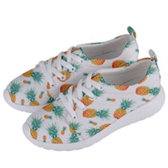 Pineapple Background Pattern Fruit Women s Lightweight Sports Shoes by Wegoenart