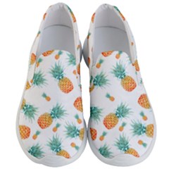 Pineapple Background Pattern Fruit Men s Lightweight Slip Ons by Wegoenart