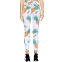 Pineapple Background Pattern Fruit Pocket Leggings  View1