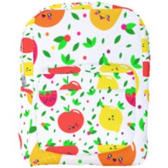 Pattern Fruit Fruits Orange Green Full Print Backpack by Wegoenart