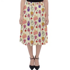 Cupcake Pattern Lollipop Classic Midi Skirt by Wegoenart