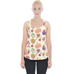 Cupcake Pattern Lollipop Piece Up Tank Top by Wegoenart