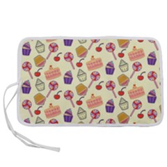 Cupcake Pattern Lollipop Pen Storage Case (s) by Wegoenart