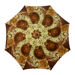 Olive Oil Bubbles Gold Oil Food Golf Umbrellas by Wegoenart