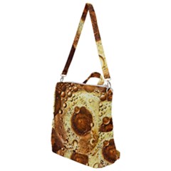 Olive Oil Bubbles Gold Oil Food Crossbody Backpack by Wegoenart