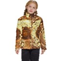 Olive Oil Bubbles Gold Oil Food Kids  Puffer Bubble Jacket Coat View1