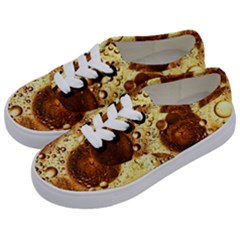 Olive Oil Bubbles Gold Oil Food Kids  Classic Low Top Sneakers by Wegoenart