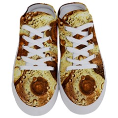 Olive Oil Bubbles Gold Oil Food Half Slippers by Wegoenart