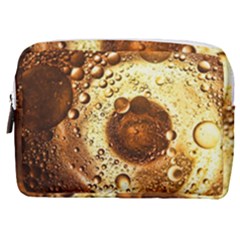 Olive Oil Bubbles Gold Oil Food Make Up Pouch (medium) by Wegoenart