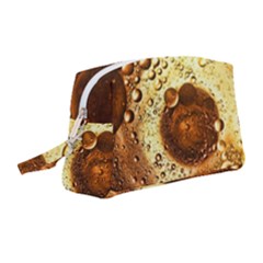 Olive Oil Bubbles Gold Oil Food Wristlet Pouch Bag (medium) by Wegoenart