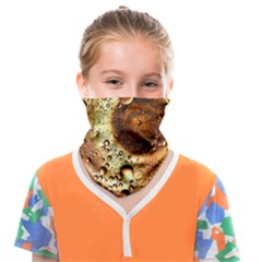 Olive Oil Bubbles Gold Oil Food Face Covering Bandana (kids) by Wegoenart