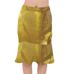 Beer Drink Glass Yellow Cup Bar Short Mermaid Skirt