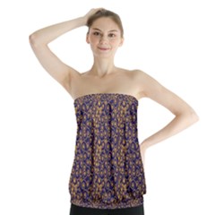 Spiral Pattern Texture Fractal Strapless Top by Wegoenart