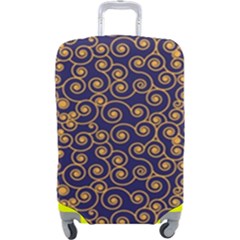 Spiral Pattern Texture Fractal Luggage Cover (large) by Wegoenart