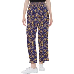 Spiral Pattern Texture Fractal Women s Pants  by Wegoenart