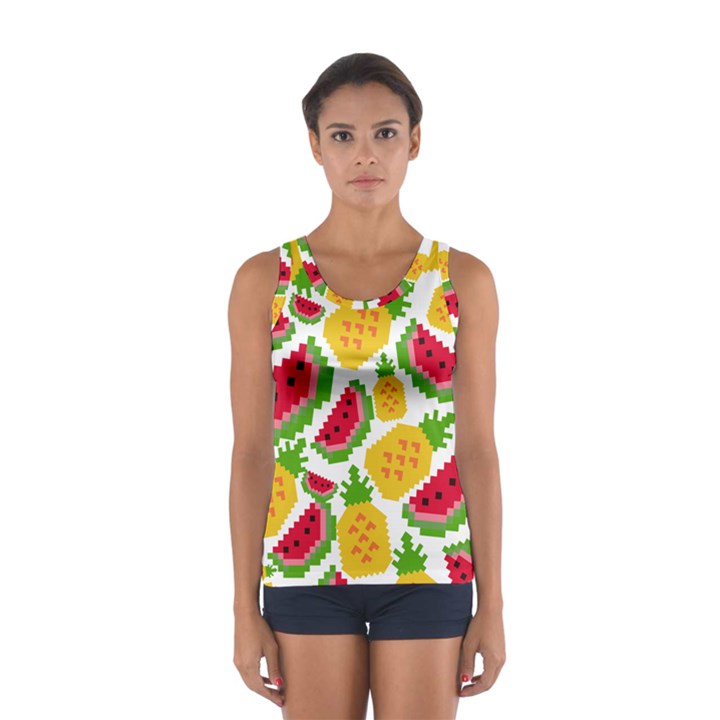 Watermelon Pattern Fruit Summer Sport Tank Top 