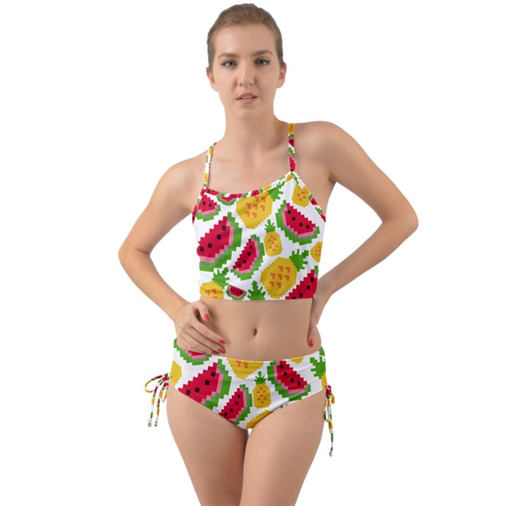 Watermelon Pattern Fruit Summer Mini Tank Bikini Set