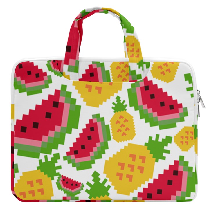 Watermelon Pattern Fruit Summer MacBook Pro 13  Double Pocket Laptop Bag