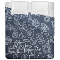 Internet Planet Drink Computer Duvet Cover Double Side (california King Size) by Wegoenart