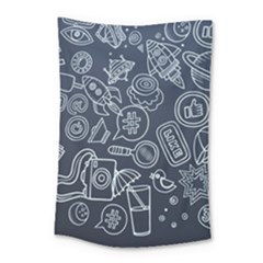 Internet Planet Drink Computer Small Tapestry