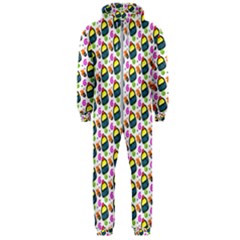 Sweet Dessert Food Cake Pattern Hooded Jumpsuit (men) by Wegoenart