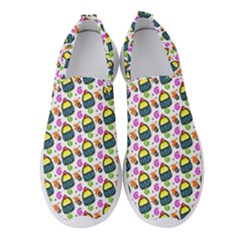 Sweet Dessert Food Cake Pattern Women s Slip On Sneakers