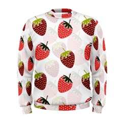 Strawberry Pattern Background Men s Sweatshirt