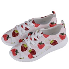 Strawberry Pattern Background Women s Lightweight Sports Shoes by Wegoenart